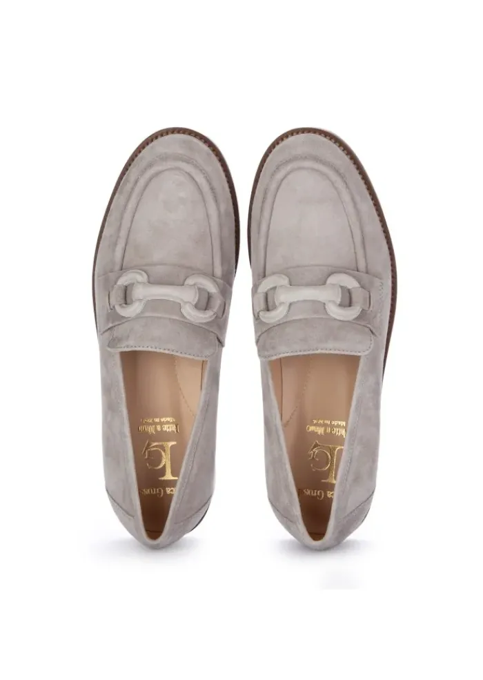 LUCA GROSSI | LOAFER CAMOSCIO LIGHT GRAU Hot