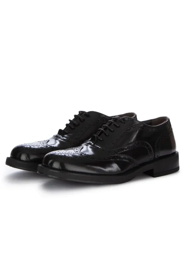 MANOVIA 52 | FLACHE SCHUHE BRUSH SCHWARZ New