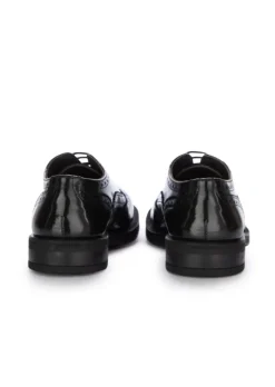 MANOVIA 52 | FLACHE SCHUHE BRUSH SCHWARZ New