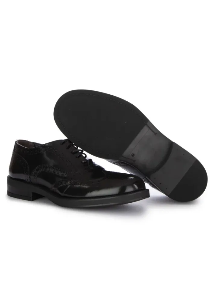 MANOVIA 52 | FLACHE SCHUHE BRUSH SCHWARZ New