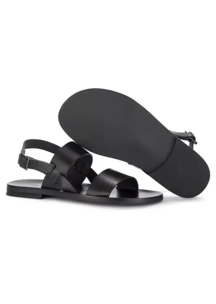 MANOVIA 52 | SANDALEN RIEMEN LEDER SCHWARZ Hot