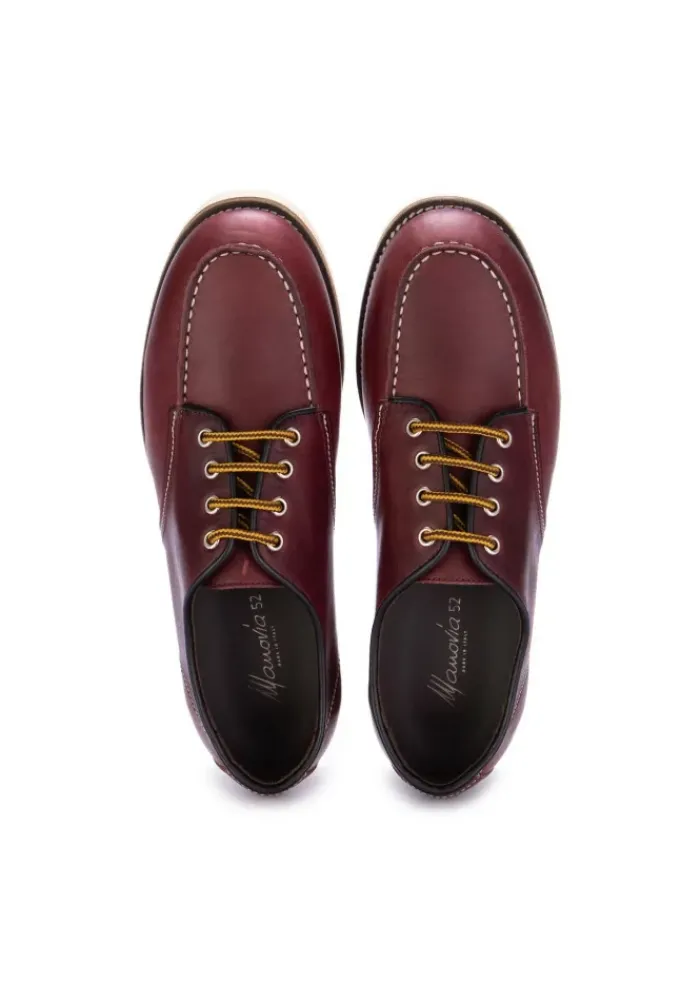 MANOVIA 52 | SCHNÜRSCHUHE COWBOY BORDEAUX Clearance
