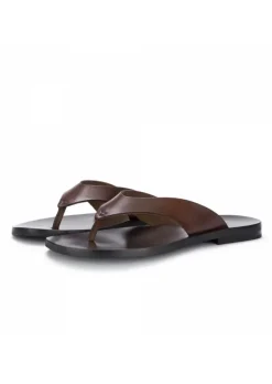 MANOVIA 52 | THONGSANDALEN 8884 BRAUN LEDER Outlet