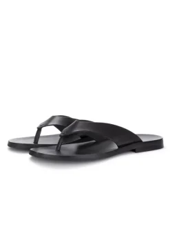 MANOVIA 52 | ZEHENSANDALEN LEDER SCHWARZ Outlet