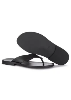 MANOVIA 52 | ZEHENSANDALEN LEDER SCHWARZ Outlet