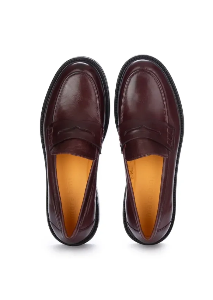 MARA BINI | LOAFER FRIDA SETA BORDEAUX Clearance