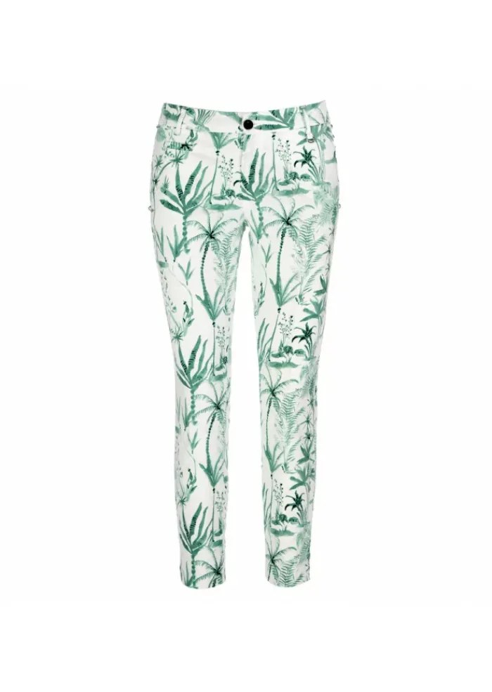 MASON'S MASON'S | HOSE JAQUELINE CAPRI WEISS GRÜN New