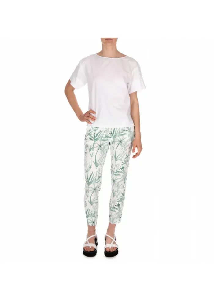 MASON'S MASON'S | HOSE JAQUELINE CAPRI WEISS GRÜN New