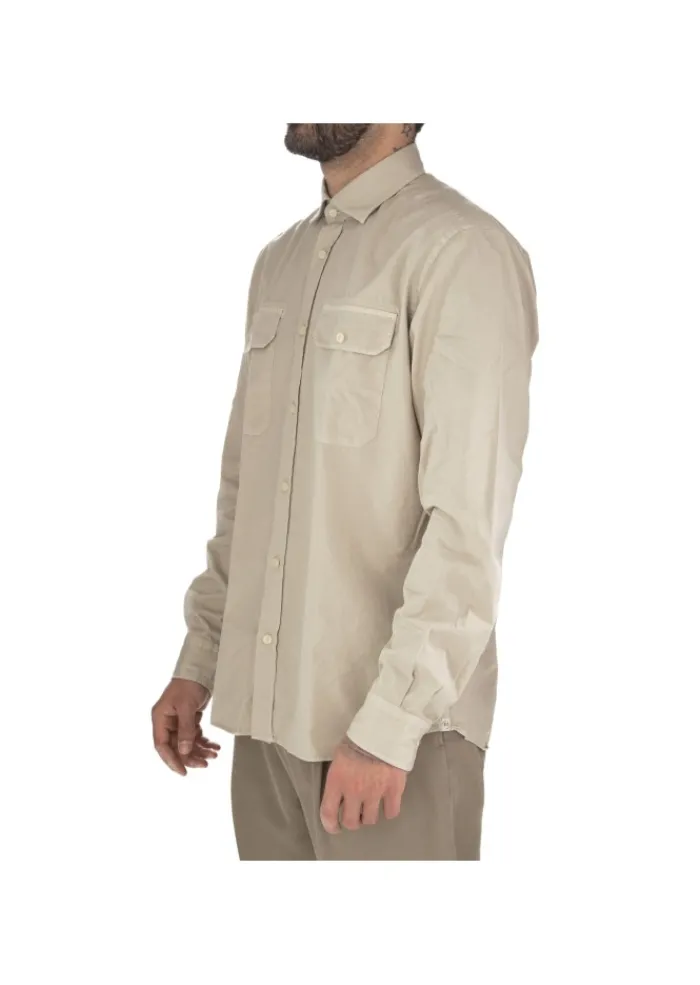 BASTONCINO MASTRICAMICIAI | HEMD LUCA BRUSTTASCHEN BEIGE Best