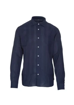 MASTRICAMICIAI | HEMD LUCA BAUMWOLLE BLAU Online