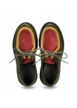 MAZE | CREEPER SCHUHE WILDLEDER UND CAVALLINO GRÜN ROT Online