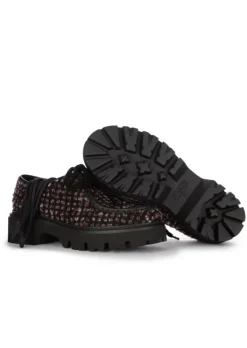 MAZE | SCHNÜRSCHUHE DORA STOCCOLMA FOUNTAIN SCHWARZ BEIGE New