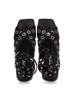 MIMMU' MIMMU' | SANDALEN RASO VITELLO RIEMEN SCHWARZ Outlet