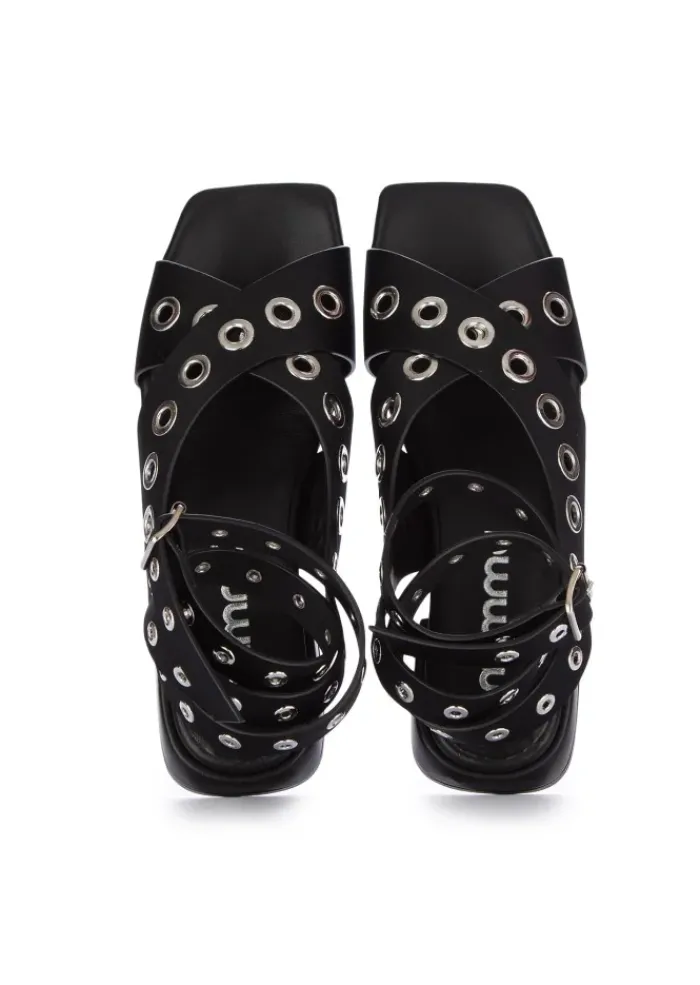 MIMMU' MIMMU' | SANDALEN RASO VITELLO RIEMEN SCHWARZ Outlet
