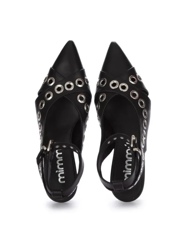 MIMMU' MIMMU' | SLINGBACK BALLERINAS VITELLO RIEMEN SCHWARZ Discount