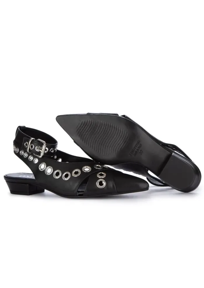 MIMMU' MIMMU' | SLINGBACK BALLERINAS VITELLO RIEMEN SCHWARZ Discount