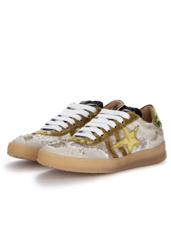 MIMMU' MIMMU' | SNEAKER PAILETTES WEIß GOLD Sale