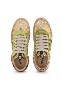 MIMMU' MIMMU' | SNEAKER PAILETTES GRÜN GOLD Online