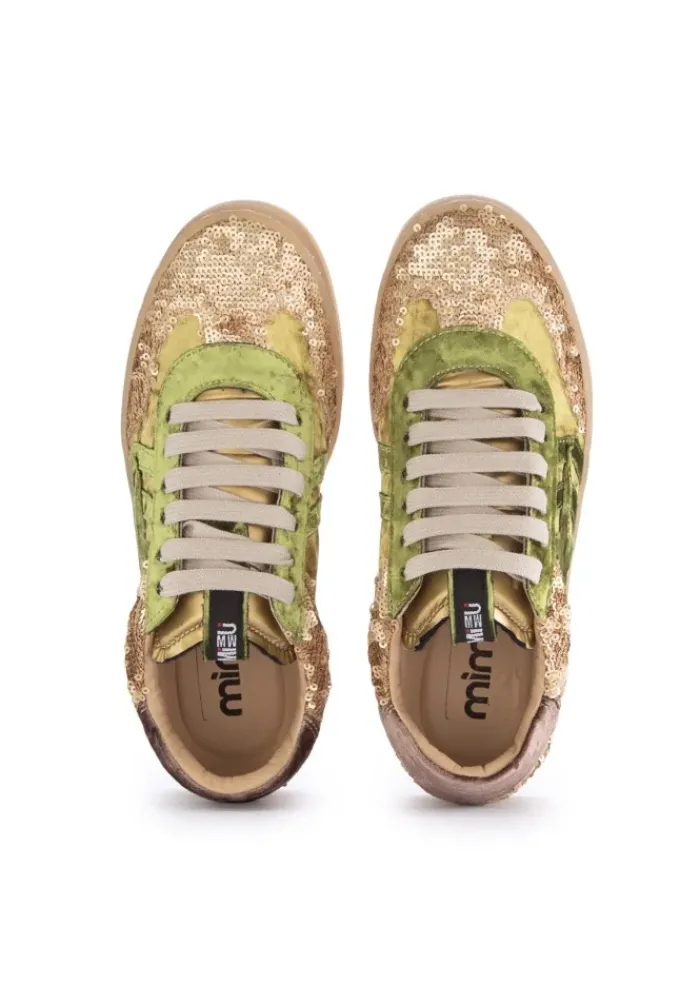 MIMMU' MIMMU' | SNEAKER PAILETTES GRÜN GOLD Online