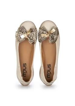 MJUS | BALLERINAS FLOCKE BEIGE GOLD Best