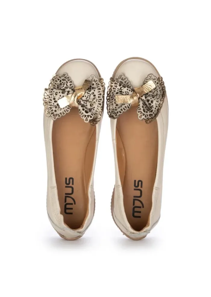 MJUS | BALLERINAS FLOCKE BEIGE GOLD Best