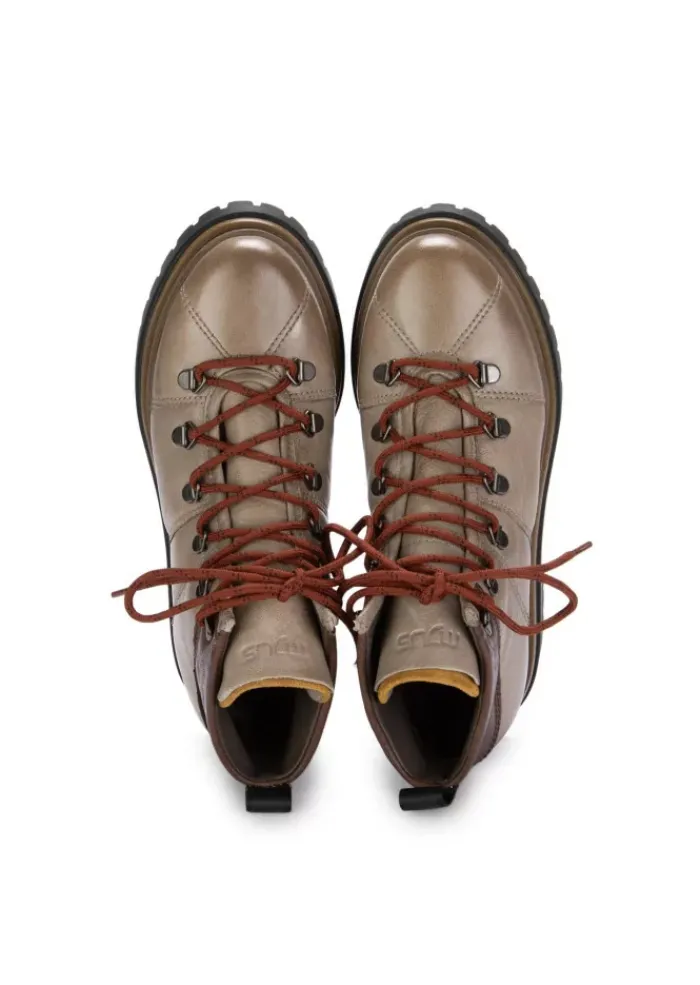 MJUS | GEPOLSTERTE STIEFELETTEN LEDER HELLBRAUN Hot