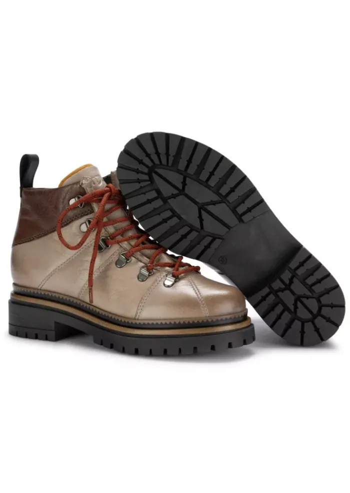 MJUS | GEPOLSTERTE STIEFELETTEN LEDER HELLBRAUN Hot