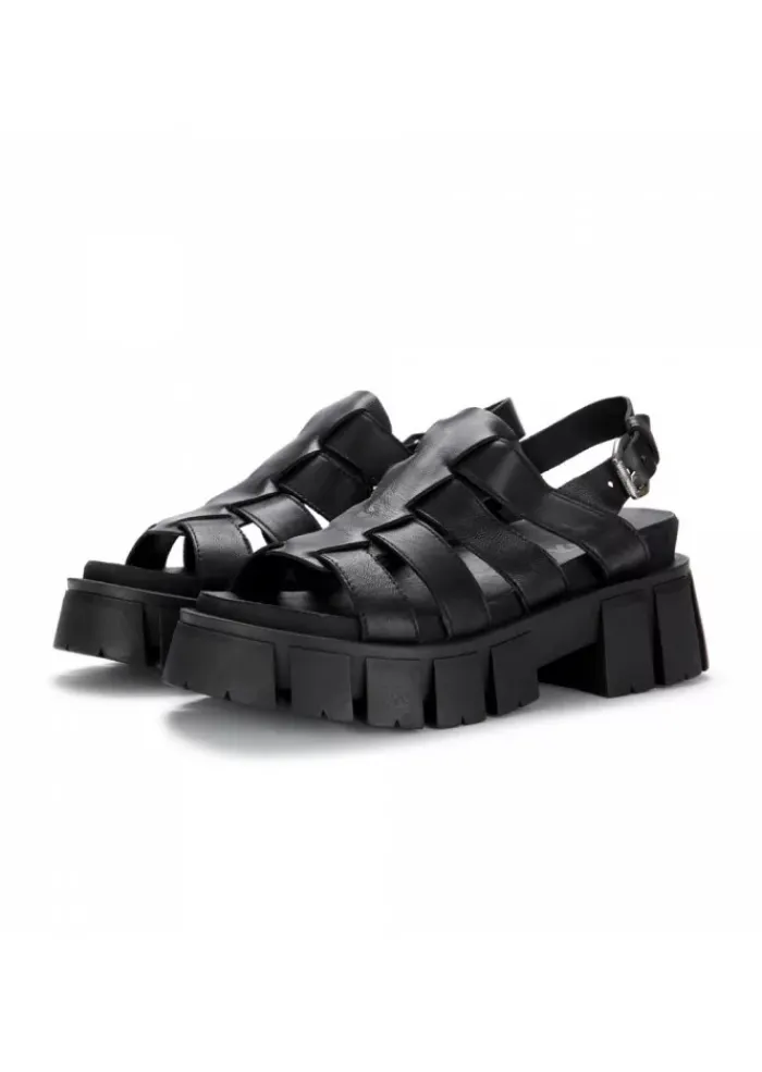 MJUS | PLATFORMSANDALEN MAXI SOHLE SCHWARZ Outlet