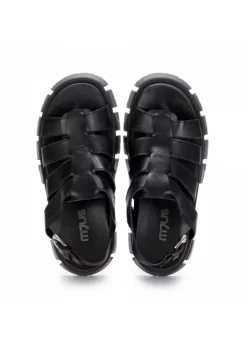 MJUS | PLATFORMSANDALEN MAXI SOHLE SCHWARZ Outlet