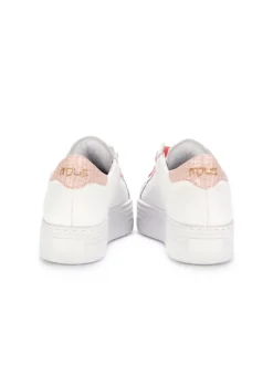 MJUS | PLATFORM-SNEAKER LEDER WEISS ROSA Best