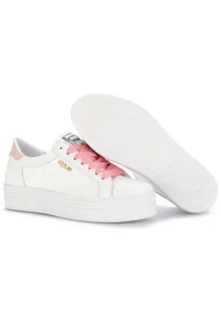 MJUS | PLATFORM-SNEAKER LEDER WEISS ROSA Best