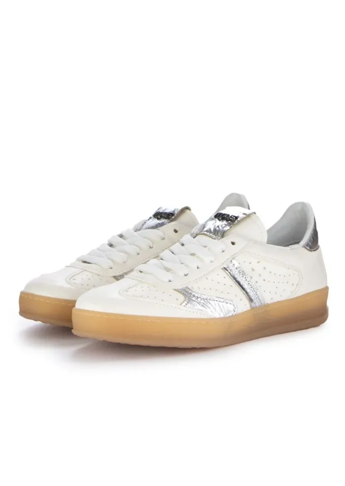 MJUS | SNEAKER SPORTY RETRO WEIß SILBER Clearance