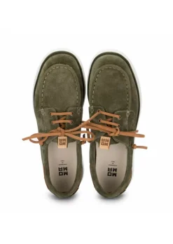 MOMA | FLACHE SCHUHE YACHT WILDLEDER MOOSGRÜN Online