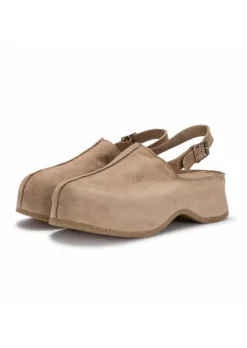 MOMA | SANDALEN CLOG WILDLEDER MANDELBRAUN New