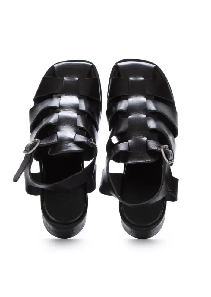 MOMA | SANDALEN MIT ABSATZ PECO PECOS OIL SCHWARZ Fashion