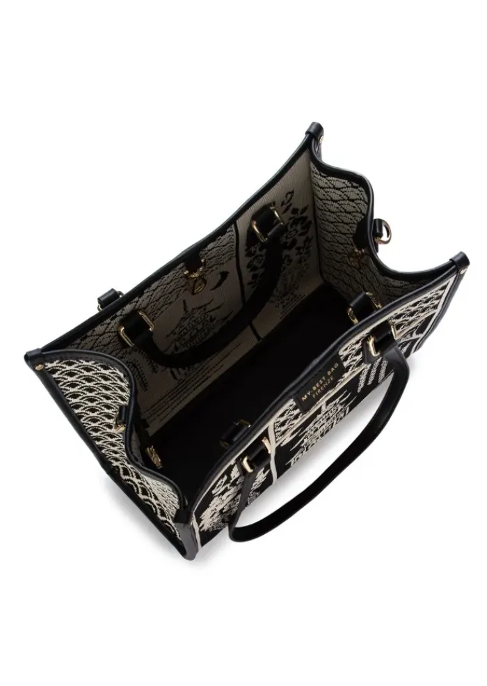 MY BEST BAG | SCHULTERTASCHE ATENA WILLOW SMALL SCHWARZ WEIß Outlet