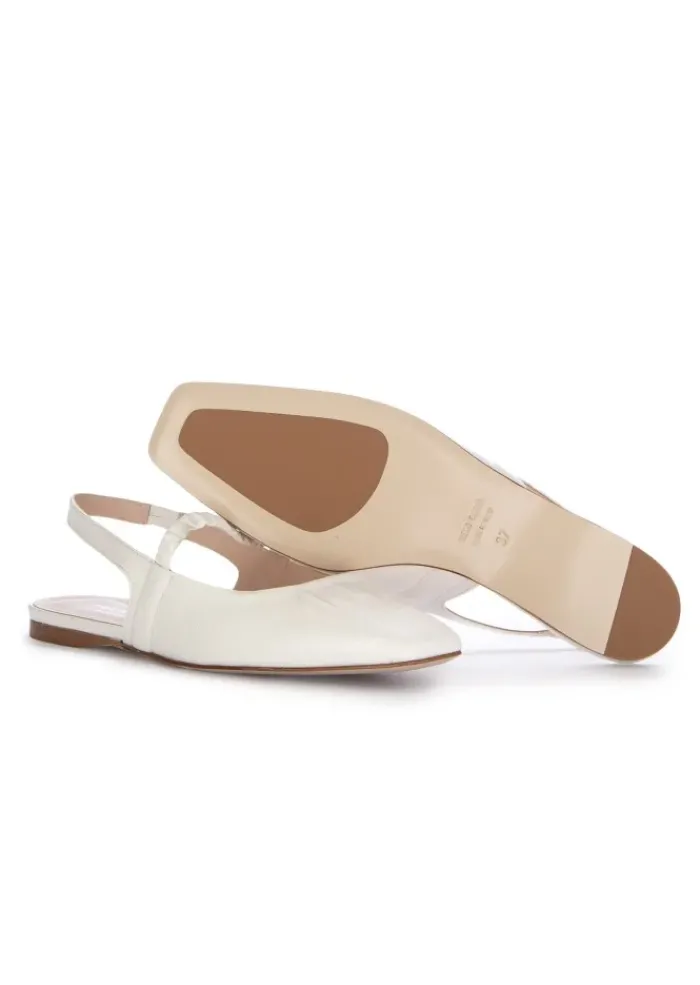 NAPOLEONI | SLINGBACK NAPPA LATTE CREMEWEIß New