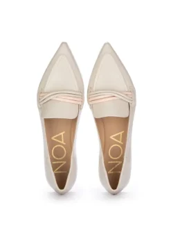 NOA | BALLERINAS MIT SPITZE VERLUX MILK CREMEWEIß Fashion