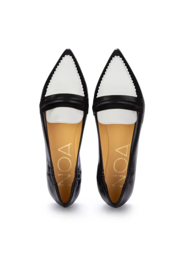 NOA | LOAFER SPITZE NAPPA SCHWARZ WEISS Hot