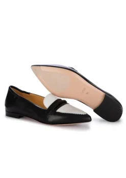 NOA | LOAFER SPITZE NAPPA SCHWARZ WEISS Hot