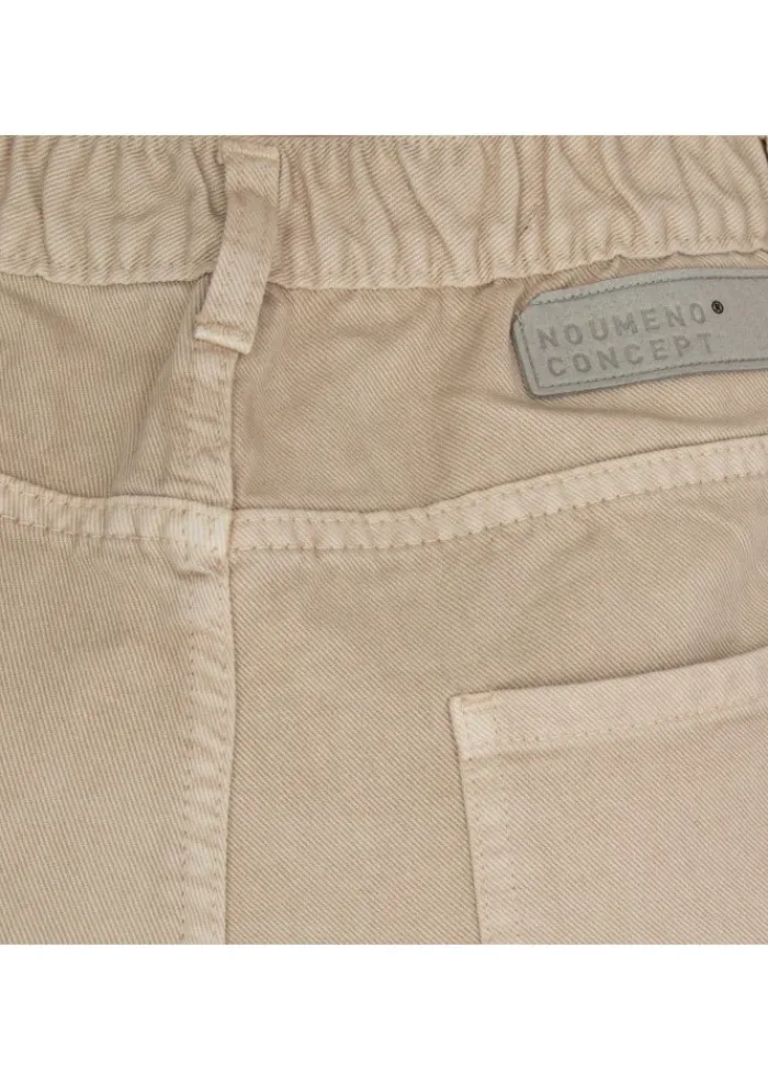 NOUMENO CONCEPT | HOSE UMGESCHLAGENER SAUM BEIGE Best