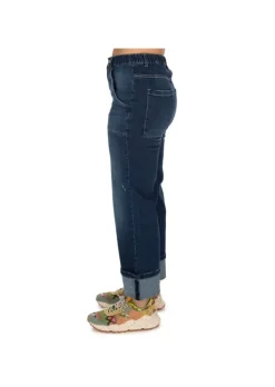 NOUMENO CONCEPT | JEANS UMGESCHLAGENEM SAUM BLAU New