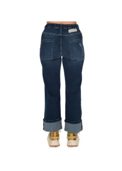 NOUMENO CONCEPT | JEANS UMGESCHLAGENEM SAUM BLAU New
