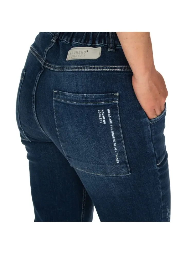 NOUMENO CONCEPT | JEANS UMGESCHLAGENEM SAUM BLAU New