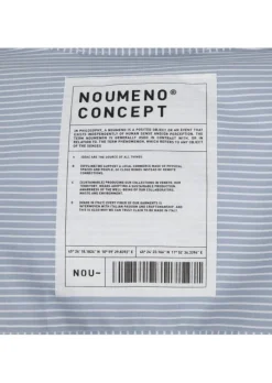 NOUMENO CONCEPT | KLEID WICKELVERSCHLUSS HELLBLAU WEISS Hot