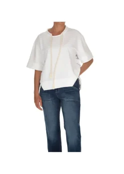 NOUMENO CONCEPT | OVERSIZE T-SHIRT MICROPRINT WEIß Online
