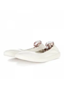 OA NON-FASHION | BALLERINAS LEICHT CALF LEDER WEIß Hot