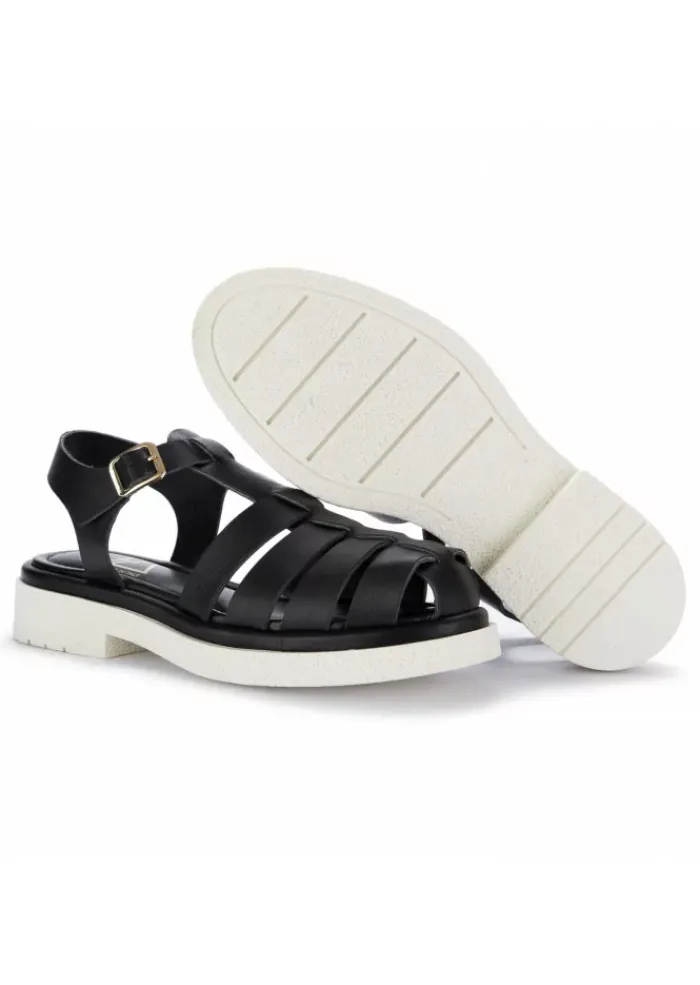 OA NON-FASHION | SANDALEN CAGED DESIGN CALF SCHWARZ Clearance