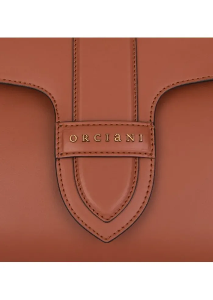 ORCIANI | SCHULTERTASCHE ALMA COUTURE ROST BRAUN Discount