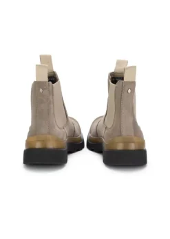 PANCHIC | CHELSEA STIEFELETTEN WILDLEDER TAUPE GRAU Clearance